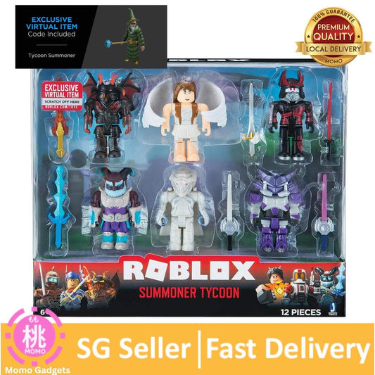 Roblox Action Collection - Summoner Tycoon Six Figure Pack [Includes Exclusive Virtual Item] - Momo Gadgets