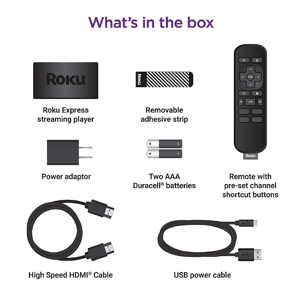 Roku Express HD or 4k+ option Streaming Media Player (latest version) - Momo Gadgets