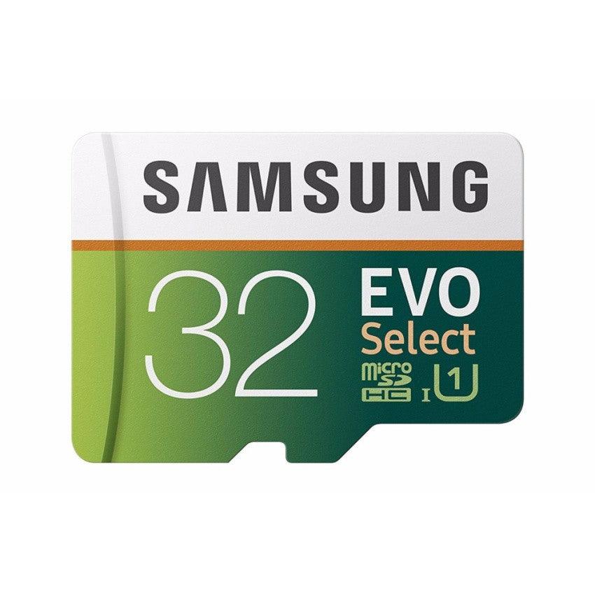 Samsung 32GB 95MB/s (U1) MicroSD EVO Select Memory Card with Adapter - Momo Gadgets