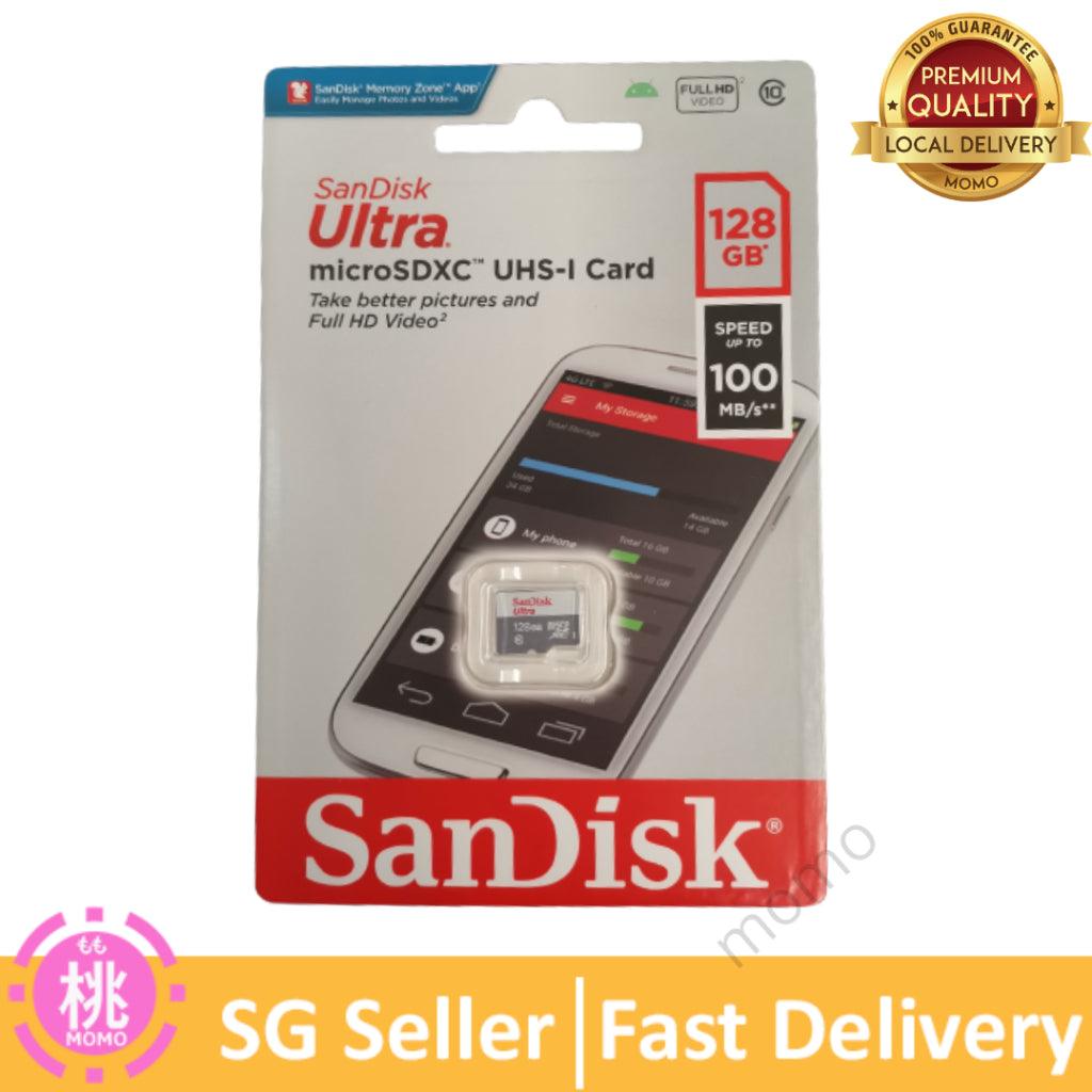 San Disks Ultra 64GB / 128GB / 256GB MicroSDXC UHS-I Card ( colour may varies ) - Momo Gadgets