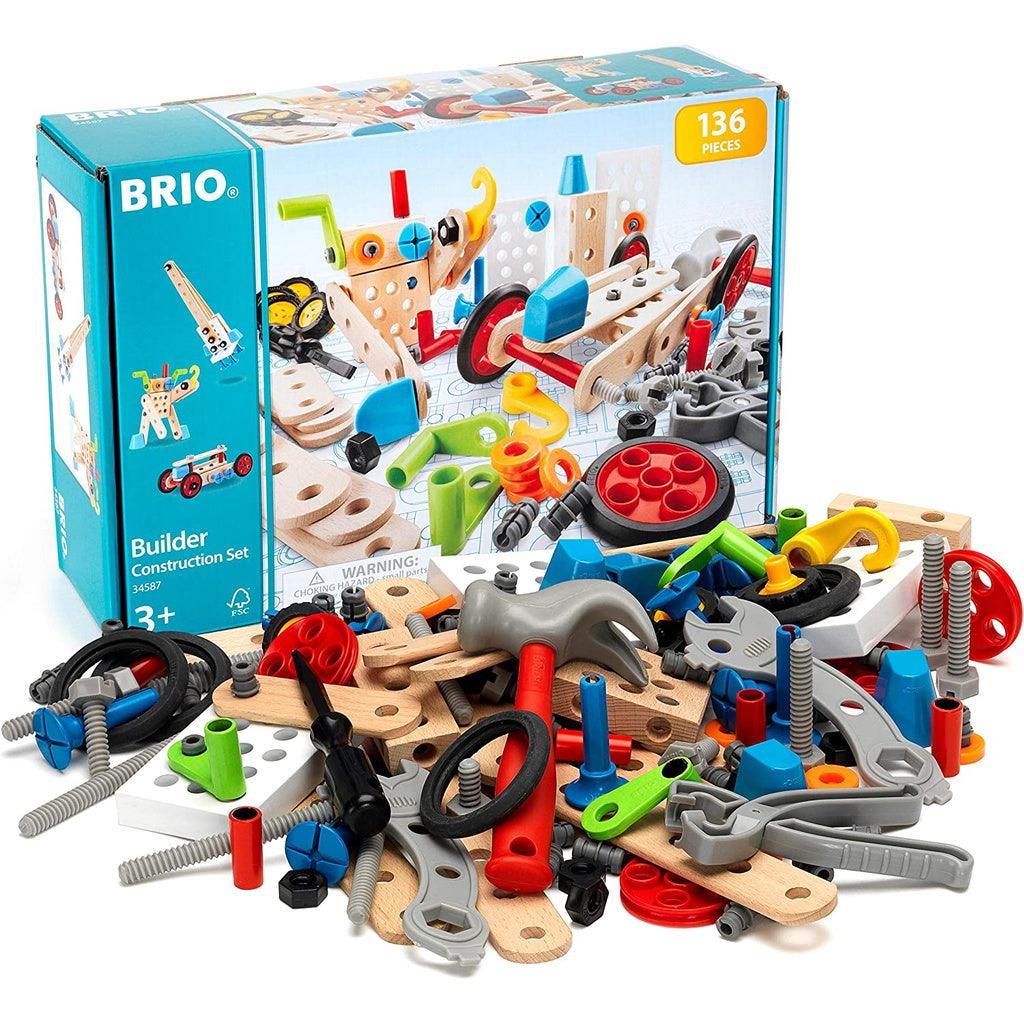 BRIO Builder 34587 - Builder Construction Set - 136-Piece Construction Set STEM Toy