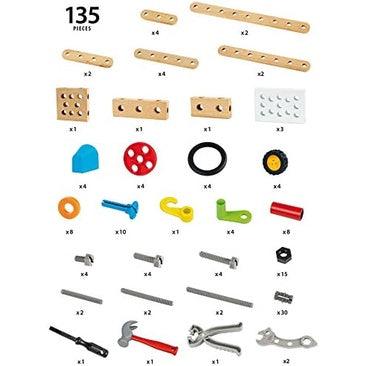 BRIO Builder 34587 - Builder Construction Set - 136-Piece Construction Set STEM Toy