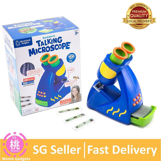 Educational Insights GeoSafari Jr. Talking Kids Microscope, Preschool Science Toy, Featuring Bindi Irwin