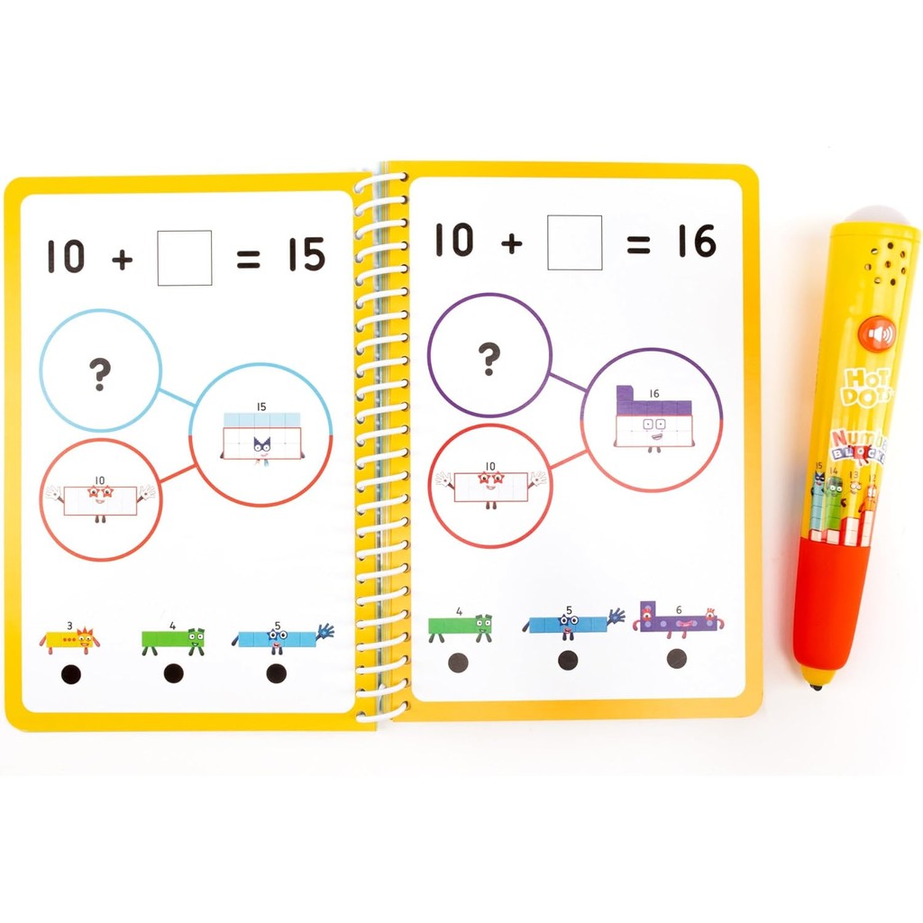 Educational Insights Hot Dots Numberblocks Workbook Numbers 11-20 with Interactive Pen-Learning Activities for Ages 5+