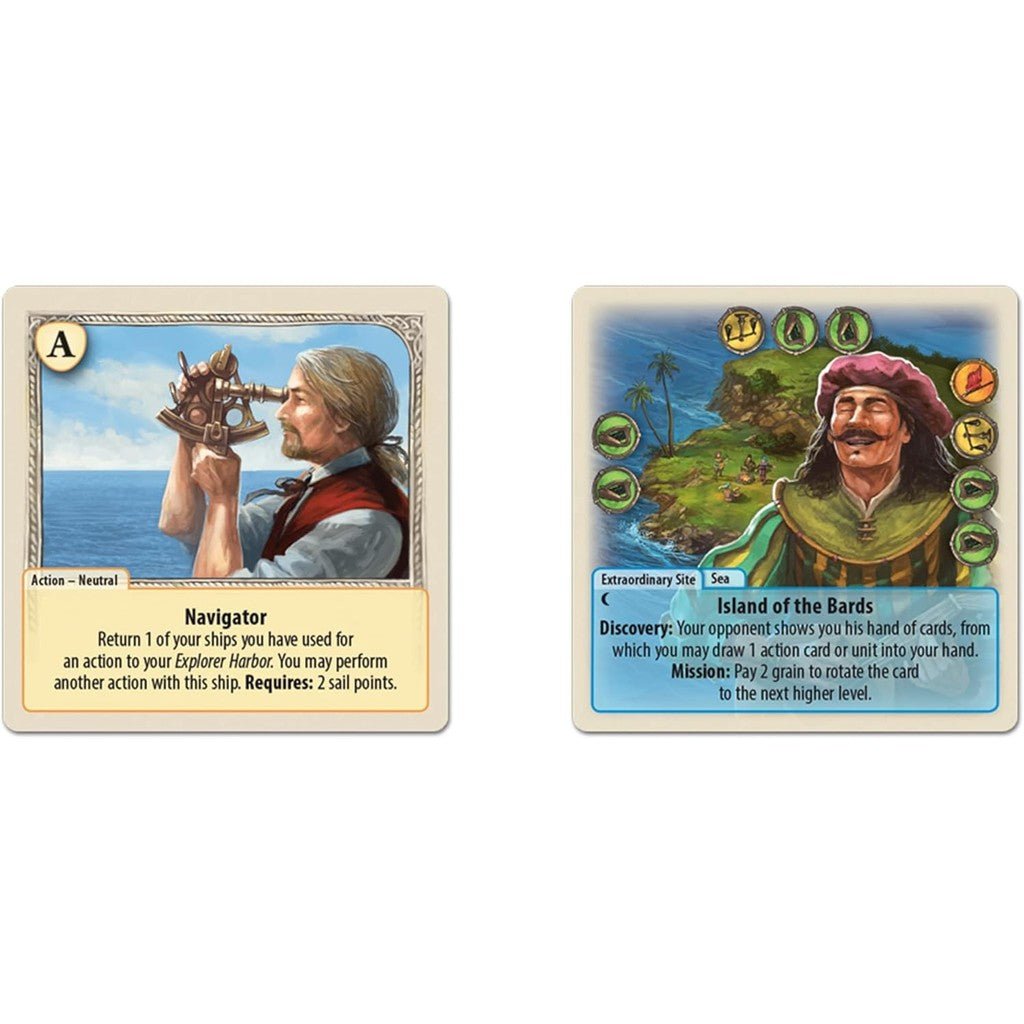 Rivals for CATAN Age of Enlightenment Card Game EXPANSION - Chart New Territories!