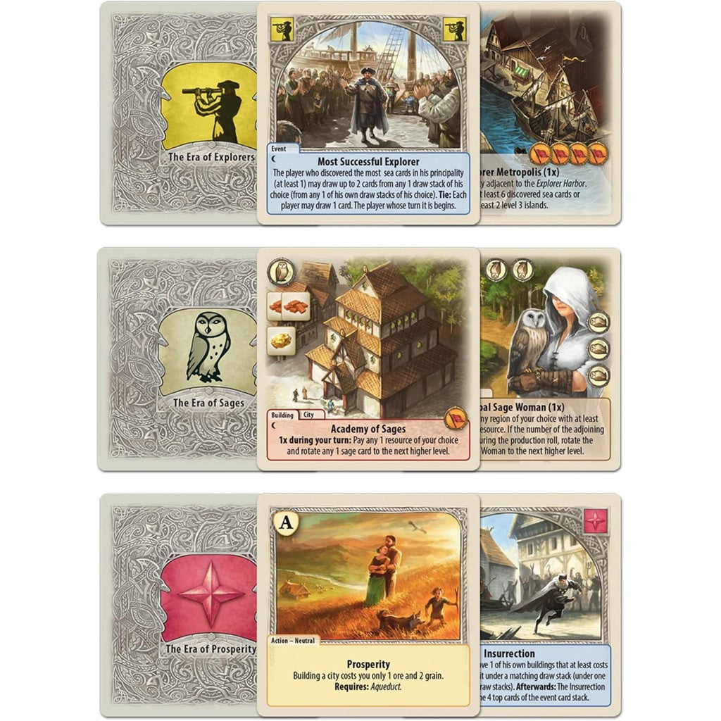 Rivals for CATAN Age of Enlightenment Card Game EXPANSION - Chart New Territories!