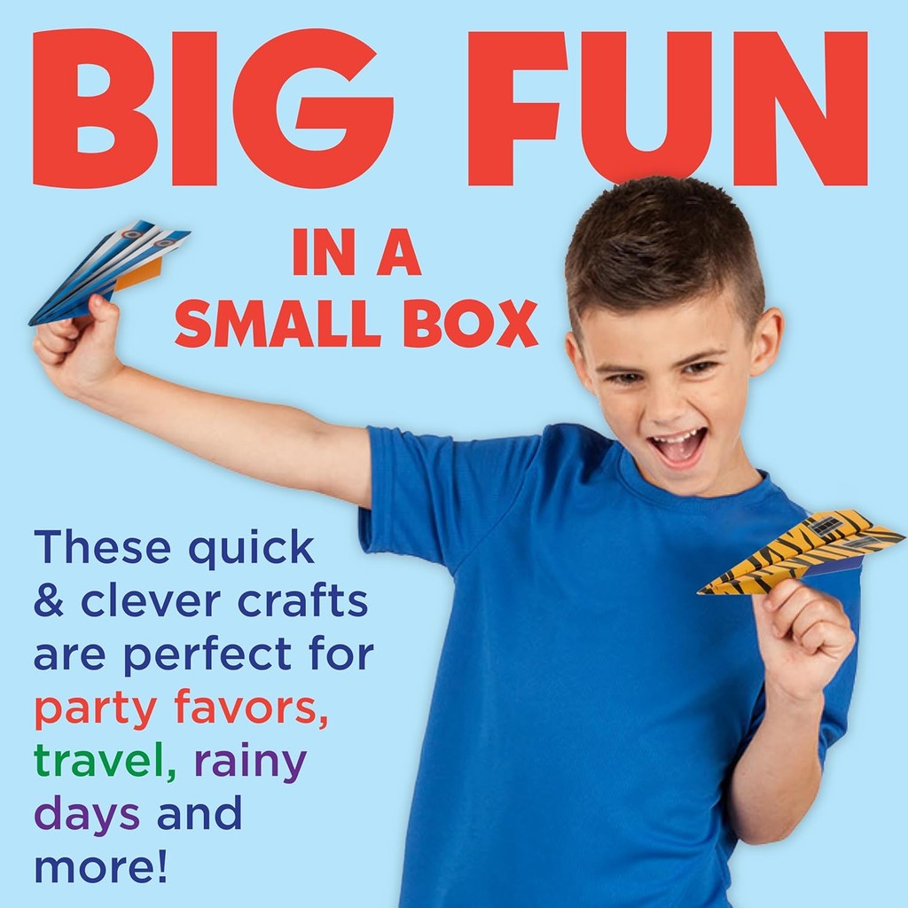 Creativity for Kids Paper Airplane Squadron - Create 20 Paper Airplanes - Kids Activities for Ages 6-8+