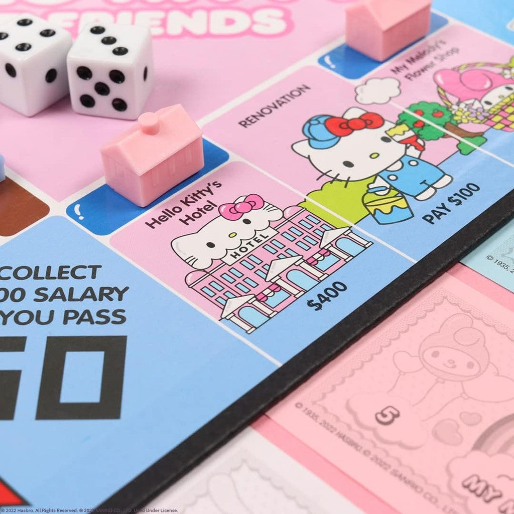 Monopoly: Hello Kitty and Friends, Buy, Sell, Trade Buildings from The Animated Series
