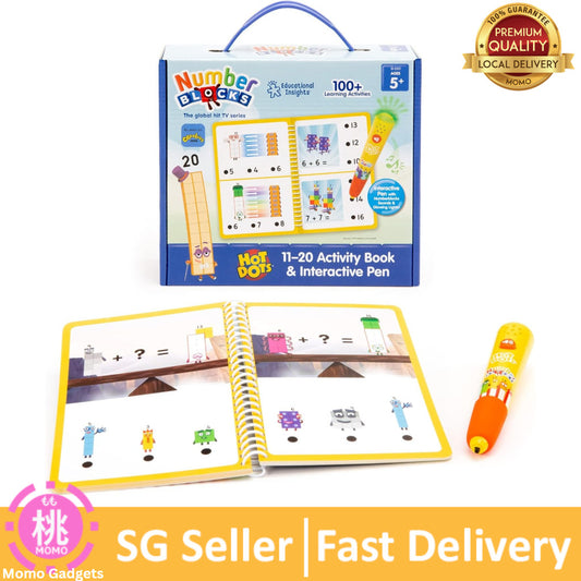 Educational Insights Hot Dots Numberblocks Workbook Numbers 11-20 with Interactive Pen-Learning Activities for Ages 5+