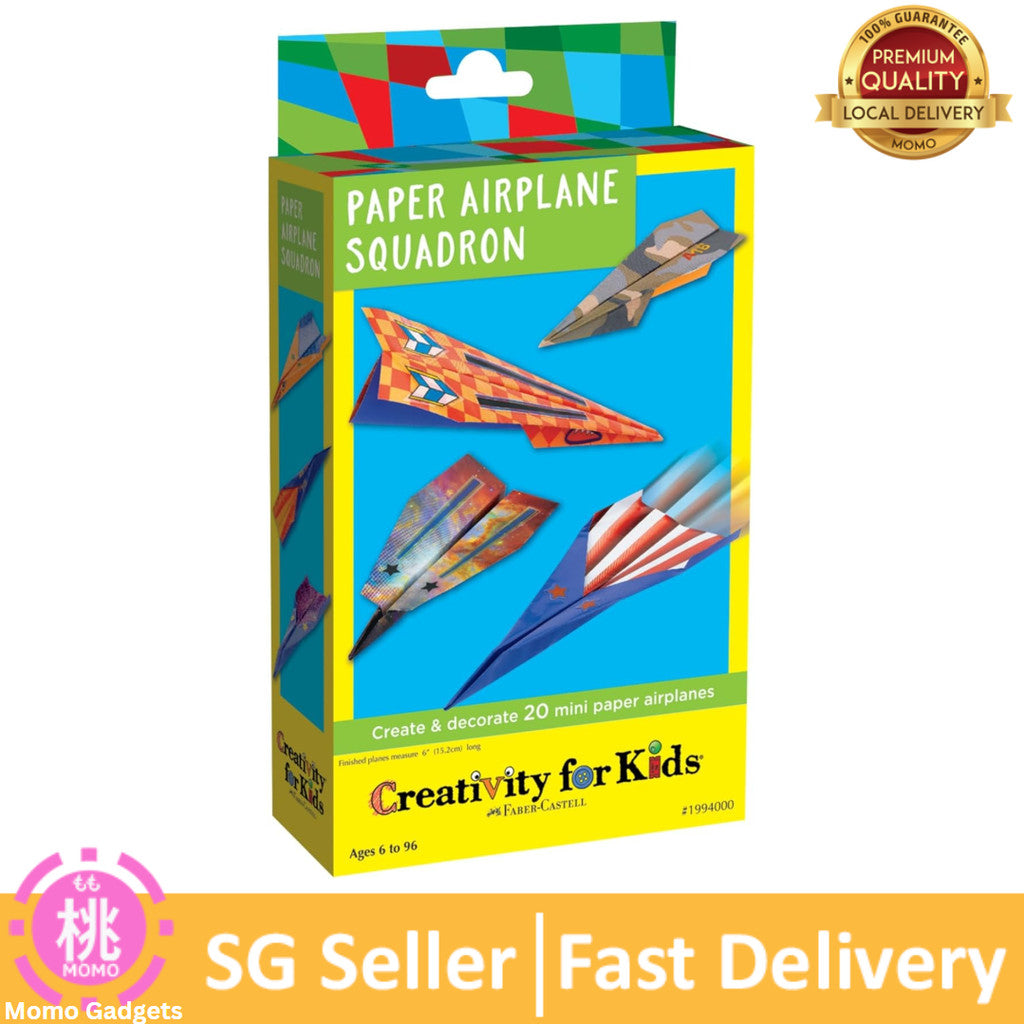 Creativity for Kids Paper Airplane Squadron - Create 20 Paper Airplanes - Kids Activities for Ages 6-8+