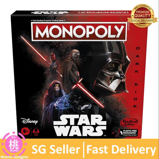 Hasbro Gaming Monopoly: Disney Star Wars Dark Side Edition Board Game for Families and Kids - Momo Gadgets