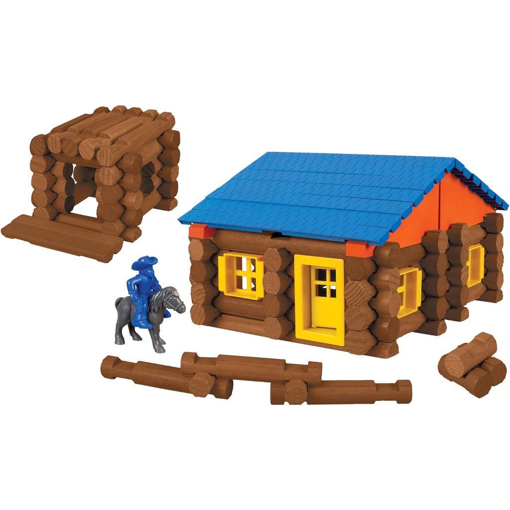 LINCOLN LOGS – Oak Creek Lodge – 137 Pieces - Real Wood Logs-Ages 3+ - Best Retro Building Gift Set for Boys/Girls - Momo Gadgets