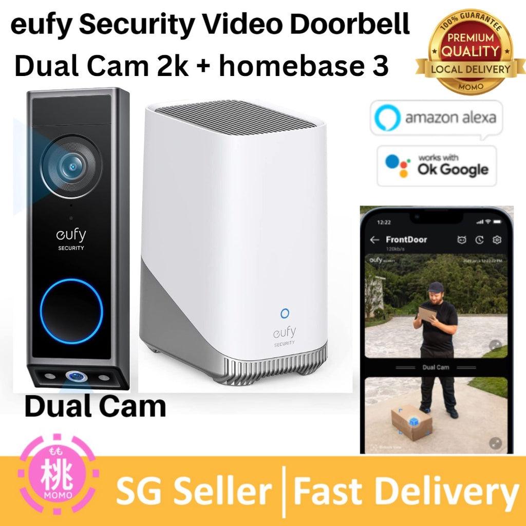 eufy Security Video Doorbell E340 (Battery Powered), Dual Cameras with Delivery Guard, 2K Full HD and Color Night Vision - Momo Gadgets