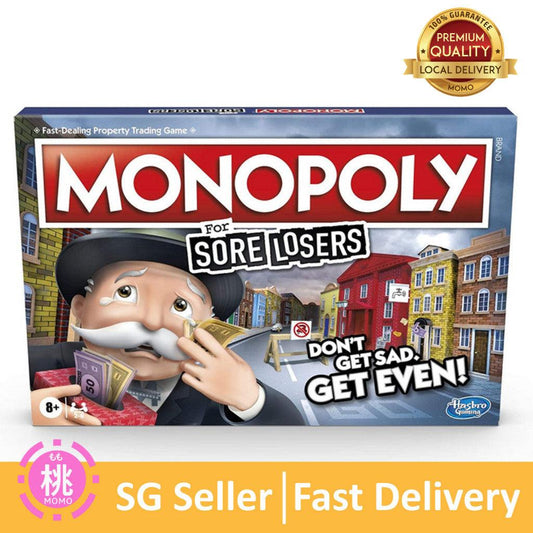 Hasbro Gaming Monopoly for Sore Losers Board Game for Ages 8 and Up, The Game Where it Pays to Lose