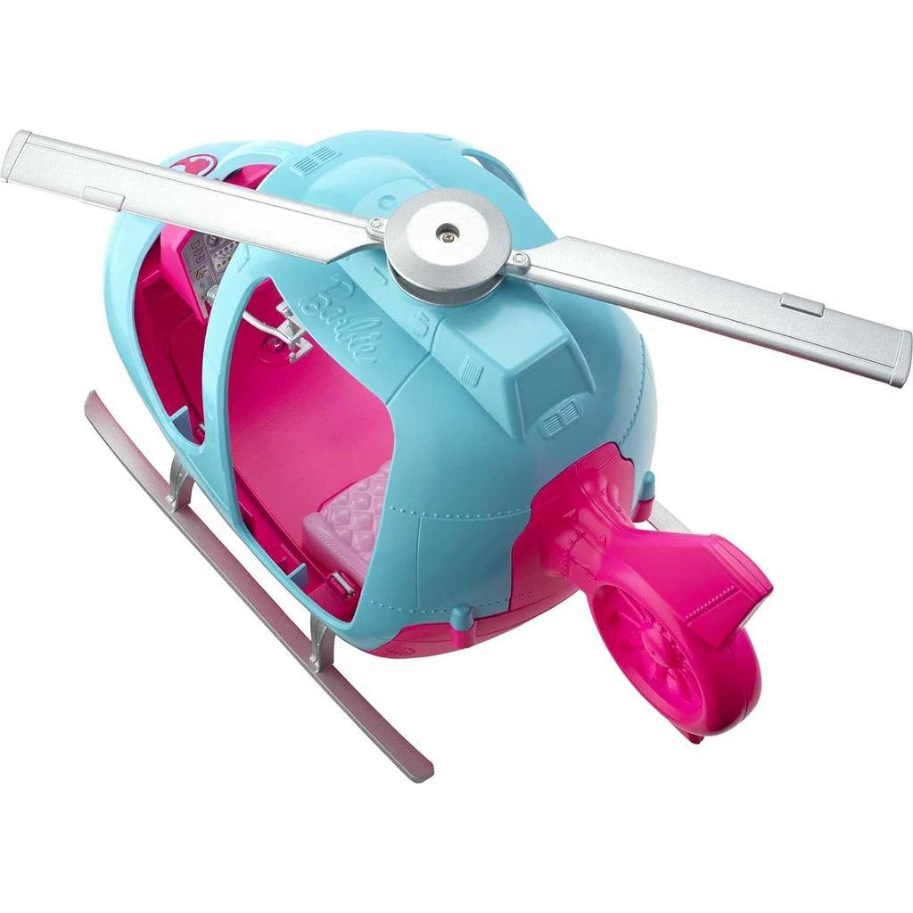 Barbie Helicopter, Pink and Blue with Spinning Rotor, for 3 to 7 Year Olds - Momo Gadgets