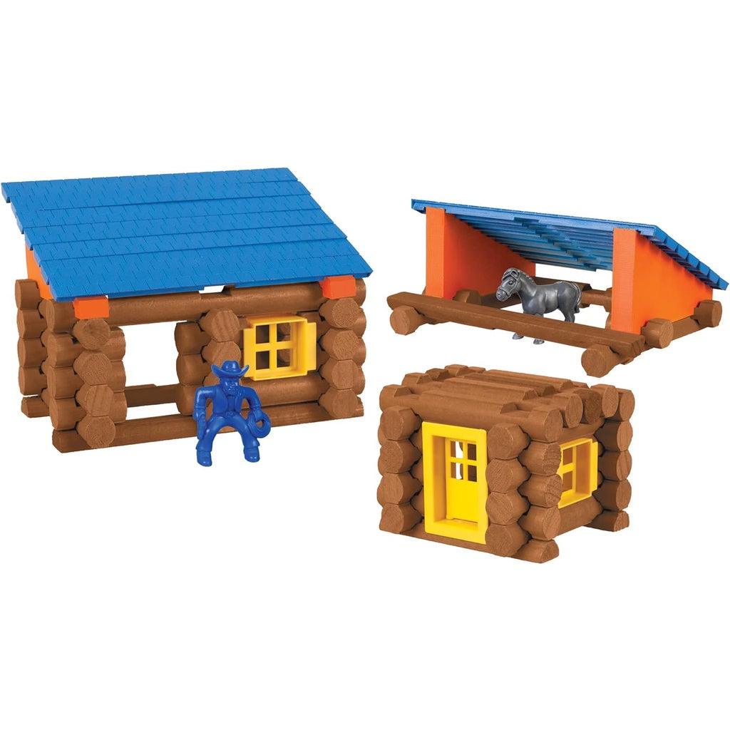 LINCOLN LOGS – Oak Creek Lodge – 137 Pieces - Real Wood Logs-Ages 3+ - Best Retro Building Gift Set for Boys/Girls - Momo Gadgets