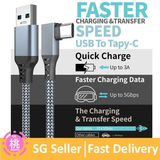 Compatible with Oculus Meta Quest 2/ meta quest 3/quest pro/pico4 Link Cable | High Speed Data Transfer & Fast Charging