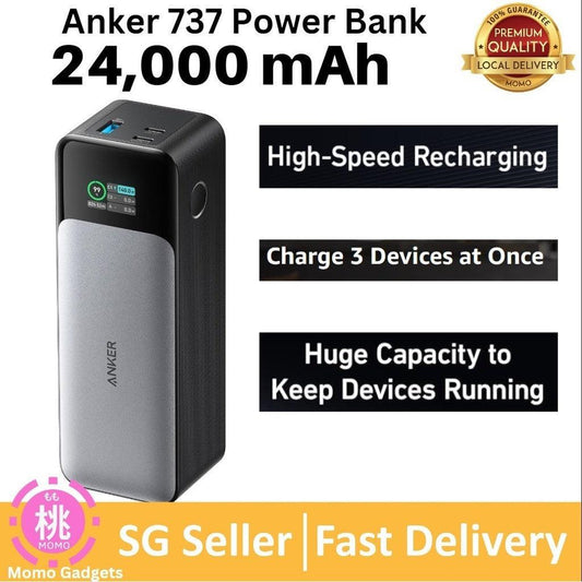 Anker Power Bank, 24,000mAh 3-Port Portable Charger with 140W Output, Smart Digital Display