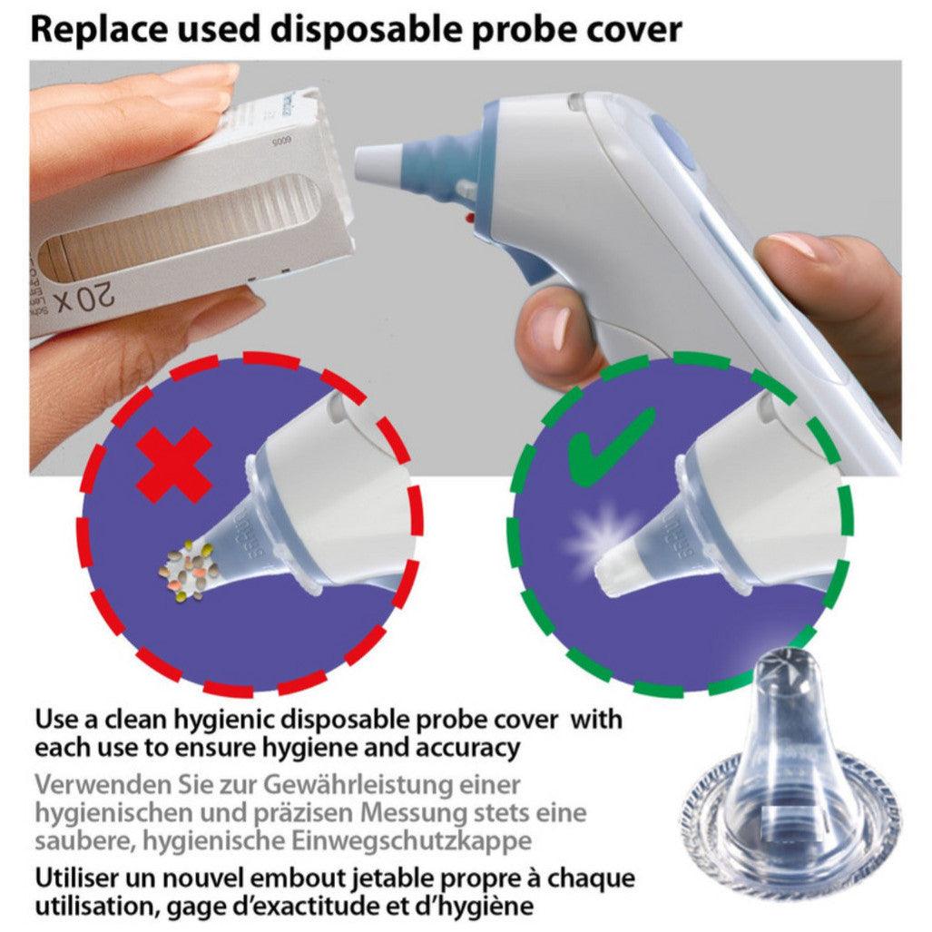 Welch Allyn Probe Covers for Braun Thermo Scan , Lens Filters Ear Thermometer (Pack of 40, 80 or 200pc options)