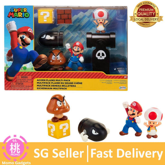 Super Mario Nintendo Acorn Plains 2.5” Figure Multipack Diorama Set