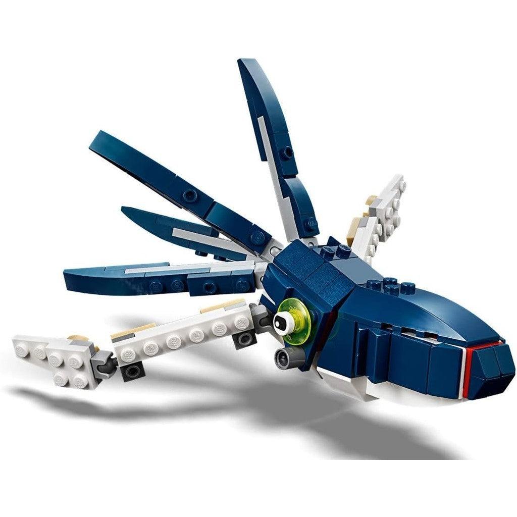 LEGO Creator 3 in 1 Deep Sea Creatures, Transforms from Shark and Crab to Squid to Angler Fish, Sea Animal Toys 31088