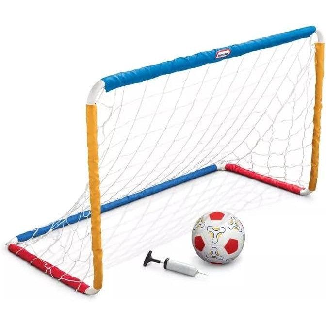 Little Tikes Easy Score Soccer Set Game Outdoor Toys for Backyard Fun Summer Play-Goal with Net, Ball, and Pump Included