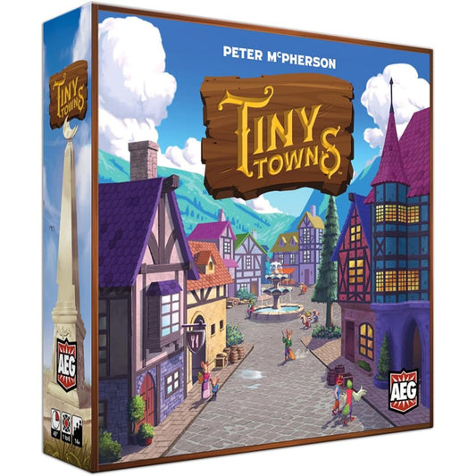 AEG Tiny Towns-Award-Winning Board Game,Base Set,1-6 Players,45-60 min Play Time,Strategy Board Game for Ages 14 and Up