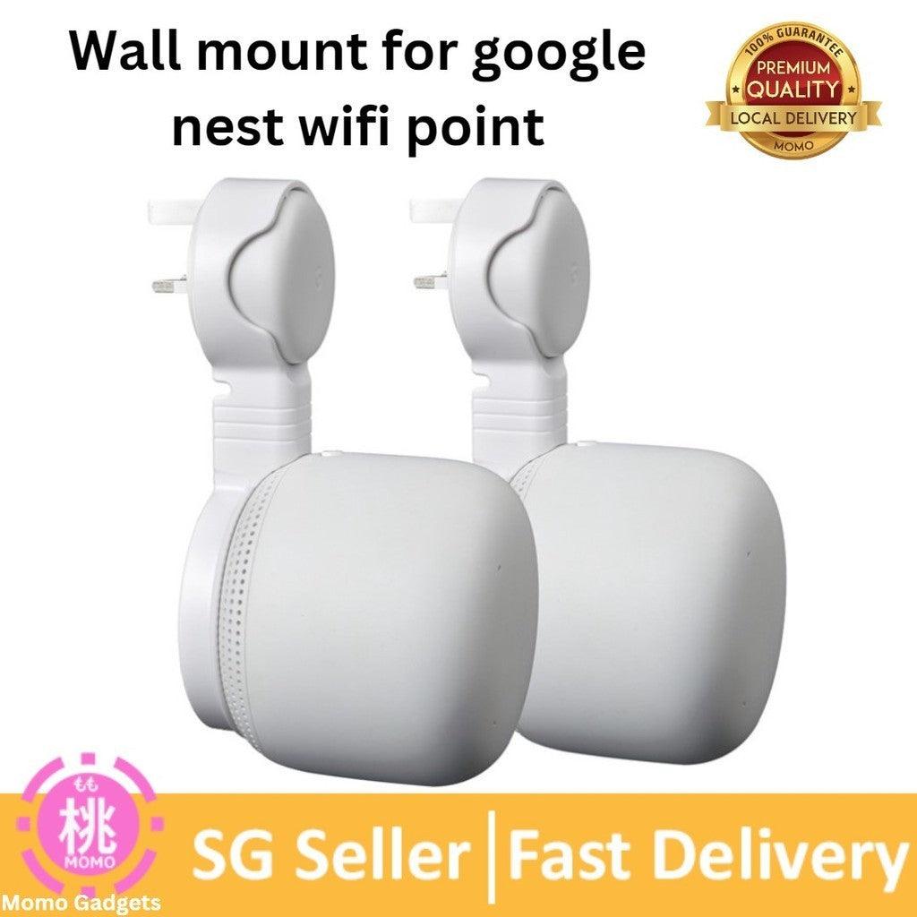 Wall Mount for Google Nest Point , Smart Cable Arrangement Without Messy Wall Stand WiFi Bracket