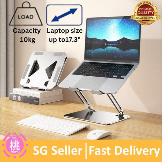 Ergonomic Laptop Stand, Laptop Holder, Multi-Angle Stand with Heat-Vent, Adjustable Notebook Stand for Laptop up to 17"