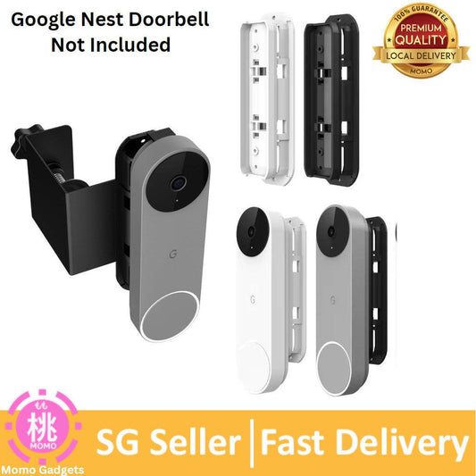 Anti-Theft Adjustable Door Mount/Wall Mount for Google Nest Doorbell (Battery)