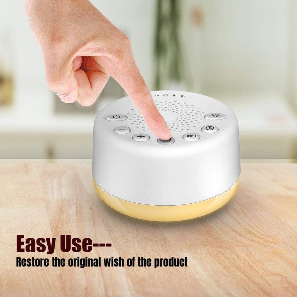 Sound Machine Easysleep Noise Machine with 25 Soothing Sounds and Night Lights with Memory Function 32 Levels of Volume