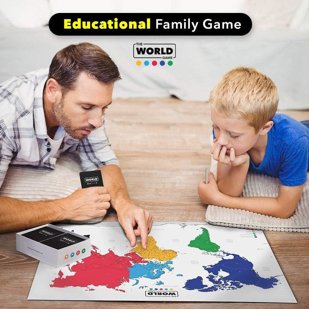 The World Game - Geography Card Game - Educational Games for Kids, Family and Adults