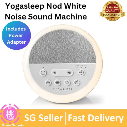 Yogasleep Nod White Noise Sound Machine, With Soft Night Light & Sleep Timer, 20 Sound Options Including Lullabies