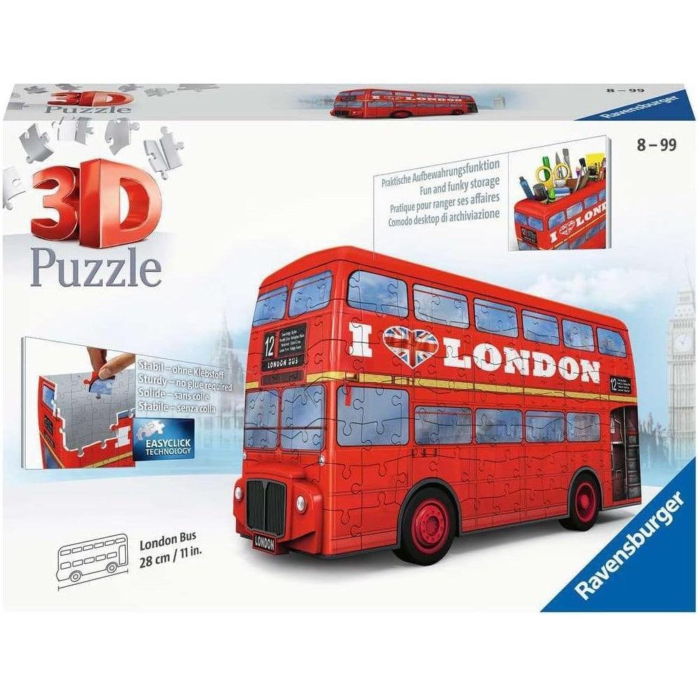 Ravensburger London Bus 216 Piece 3D Jigsaw Puzzle for Kids and Adults