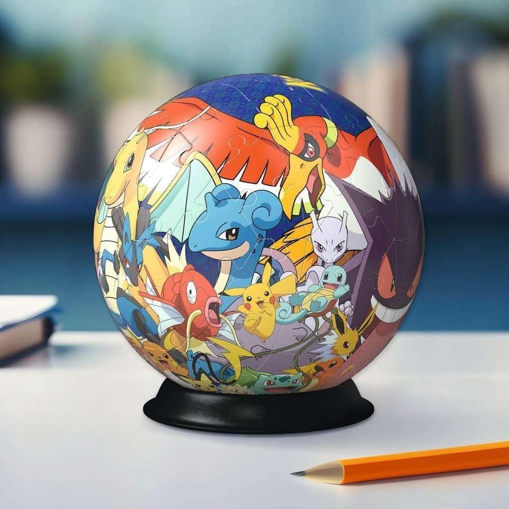Ravensburger Pokemon 3D Jigsaw Puzzle Ball for Kids Age 6 Years Up - 72 Pieces/54 Pieces/Pencil Pot 54 Pieces