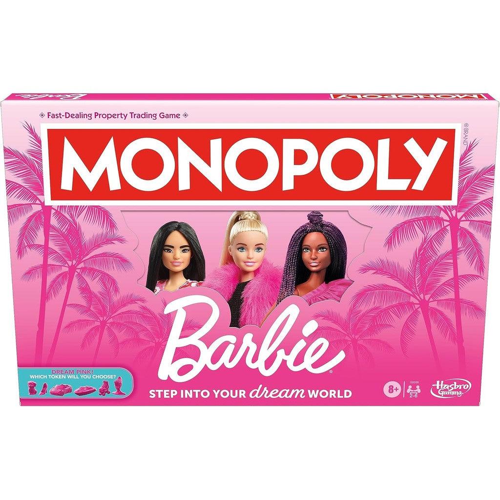 Monopoly: Barbie Edition Board Game,Ages 8+,2-6 Players,Fun Family Games for Kids and Adults, with 6 Barbie