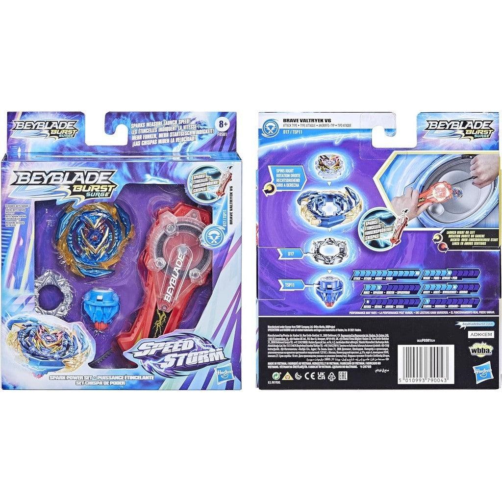 Beyblade Burst Surge Speedstorm Spark Power Set - Battle Game Set with Sparking Launcher and Right