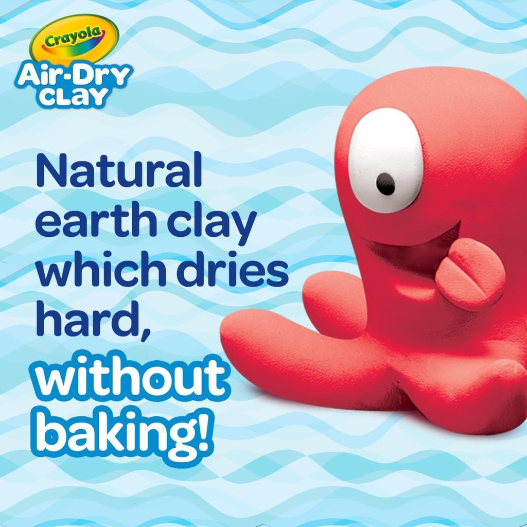 Crayola Air Dry Clay (5lbs), Natural White Modeling Clay for Kids, Sculpting Material, Bulk Craft Supplies