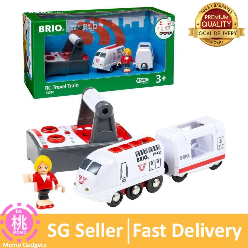 BRIO Remote Control Travel Train 33510 - Kids Toy with Light and Sound Features | Battery Operated