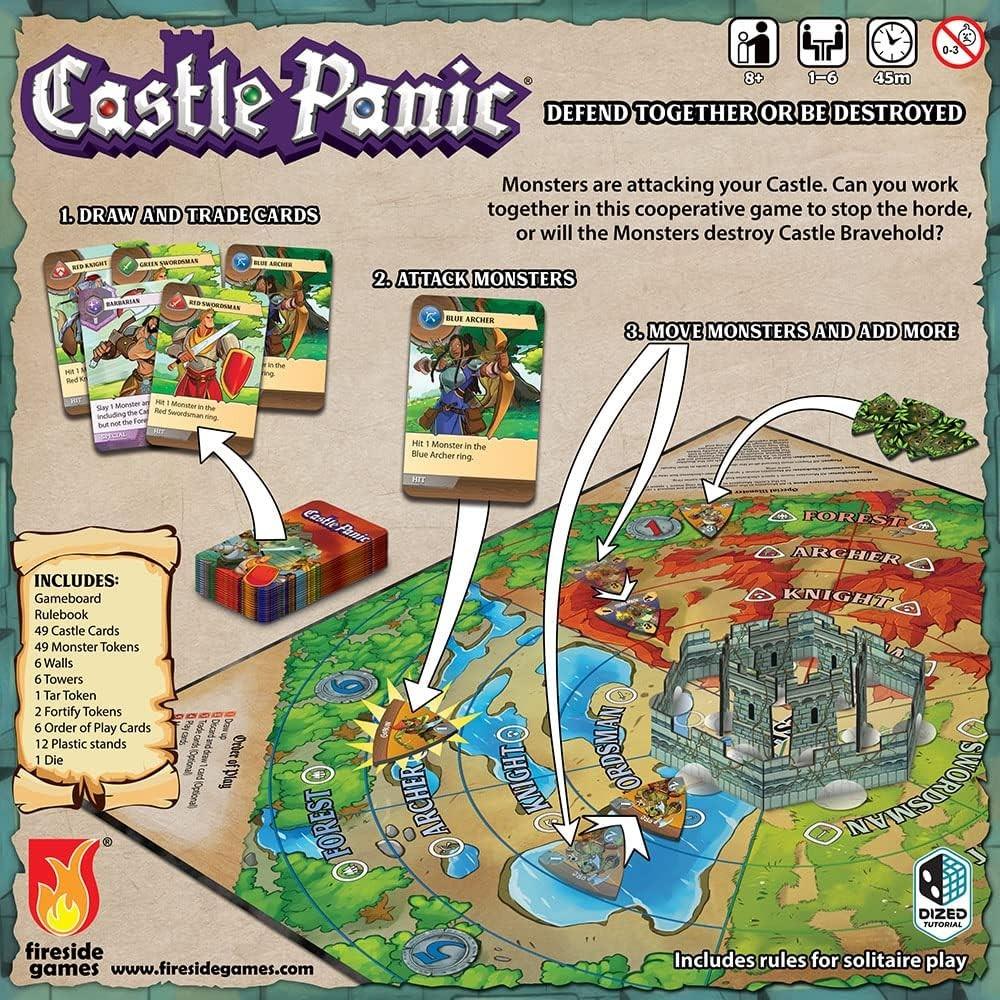 Castle Panic 2nd Edition | Cooperative Board Game for Adults and Family | Ages 8+ | for 1 to 6 Players