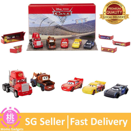 Mattel Disney and Pixar Cars Vehicle Set of 4 Die Cast Metal , Florida 500 Piston Cup Race