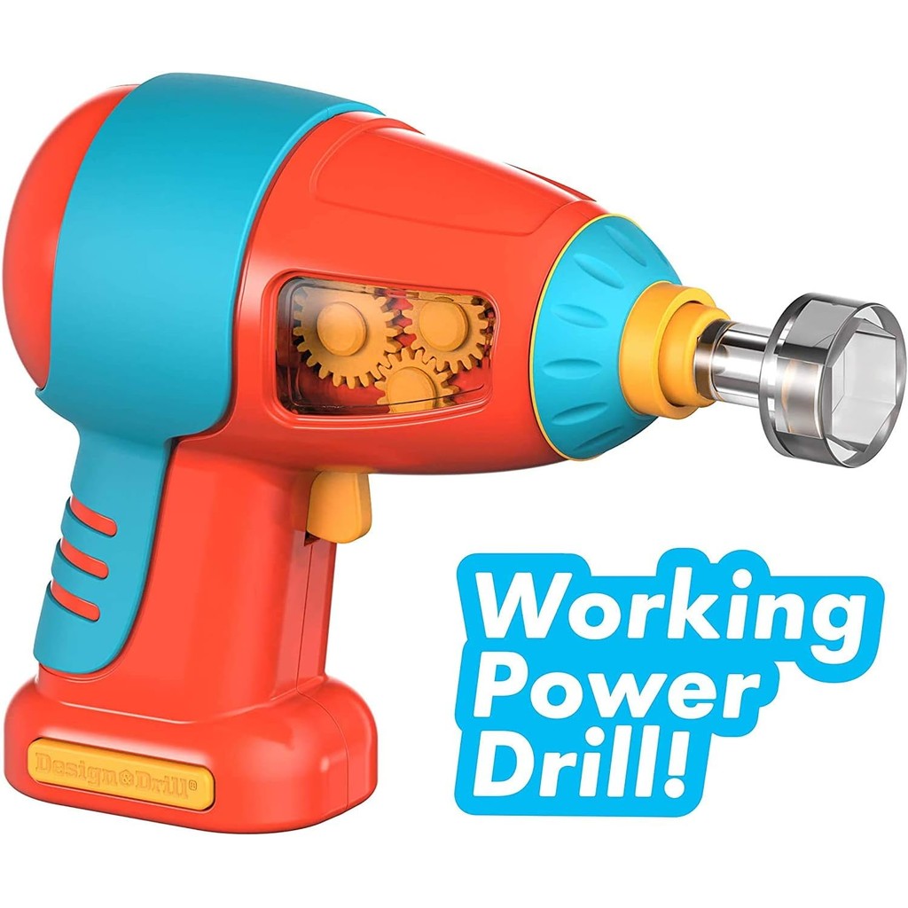 Educational Insights Design & Drill Bolt Buddies Rocket Take Apart Toy with Electric Toy Drill, Preschool STEM Toy
