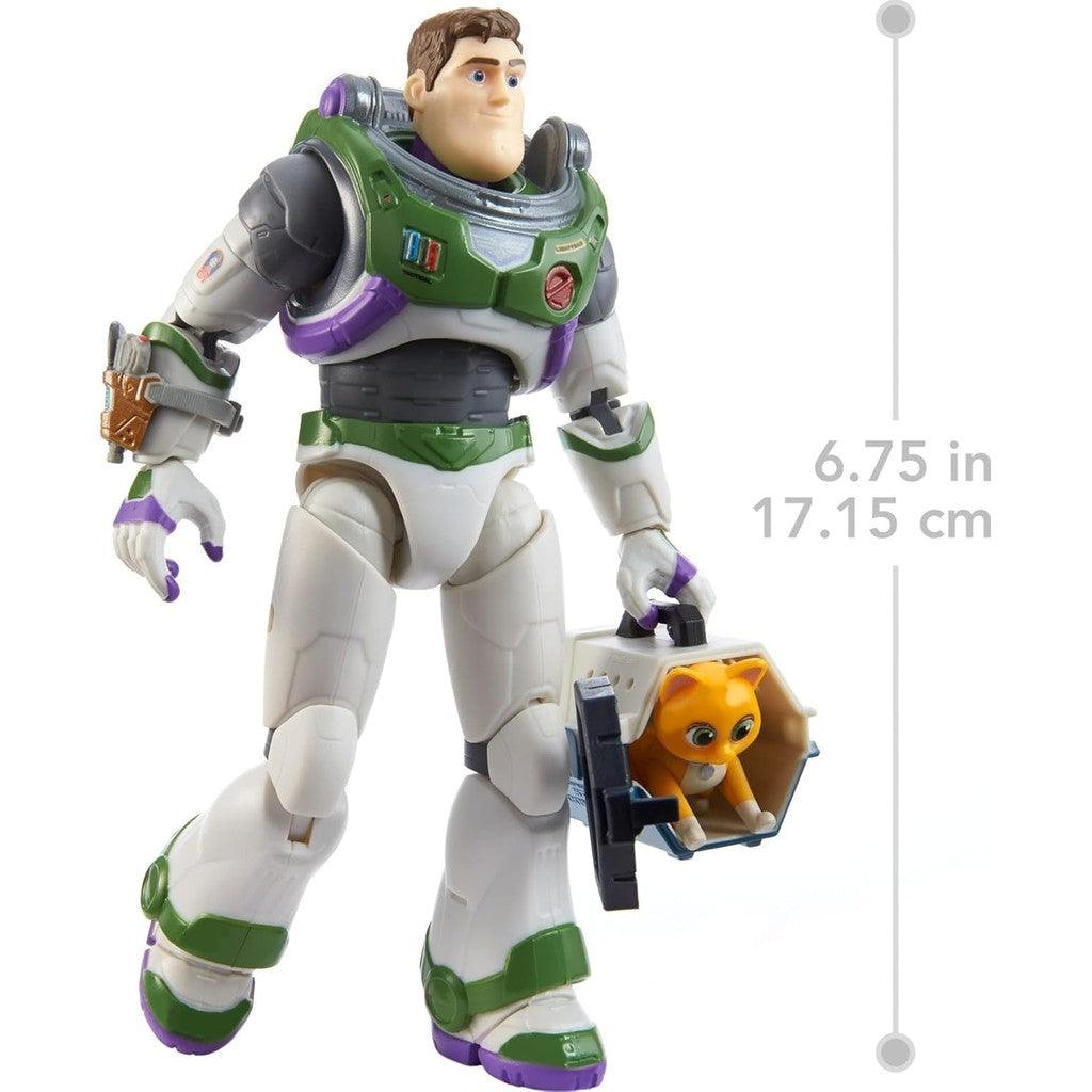 Mattel Disney and Pixar Lightyear Collector Action Figure, 7-in Scale Space Ranger Alpha Buzz & Sox