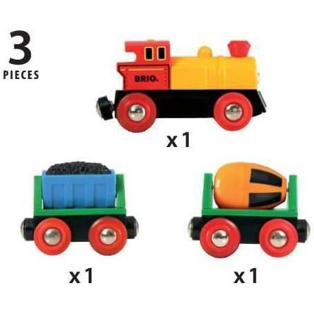 BRIO World Battery Operated Action Train - Dynamic 3 Piece Toy Train Set | Perfect for Kids Ages 3+