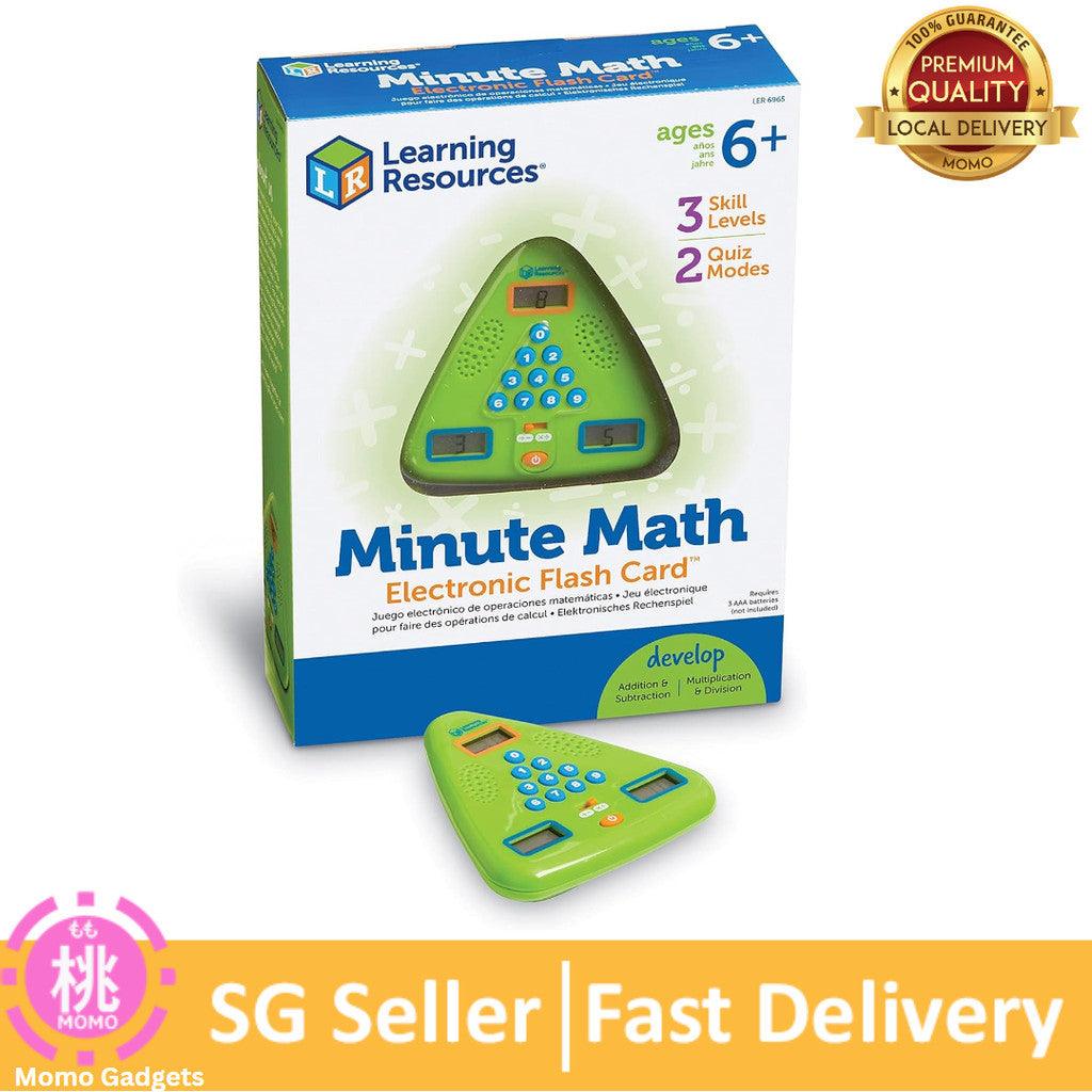 Learning Resources Minute Math Electronic Flash Card, Homeschool, Early Algebra Skills, 3 Difficulty Levels