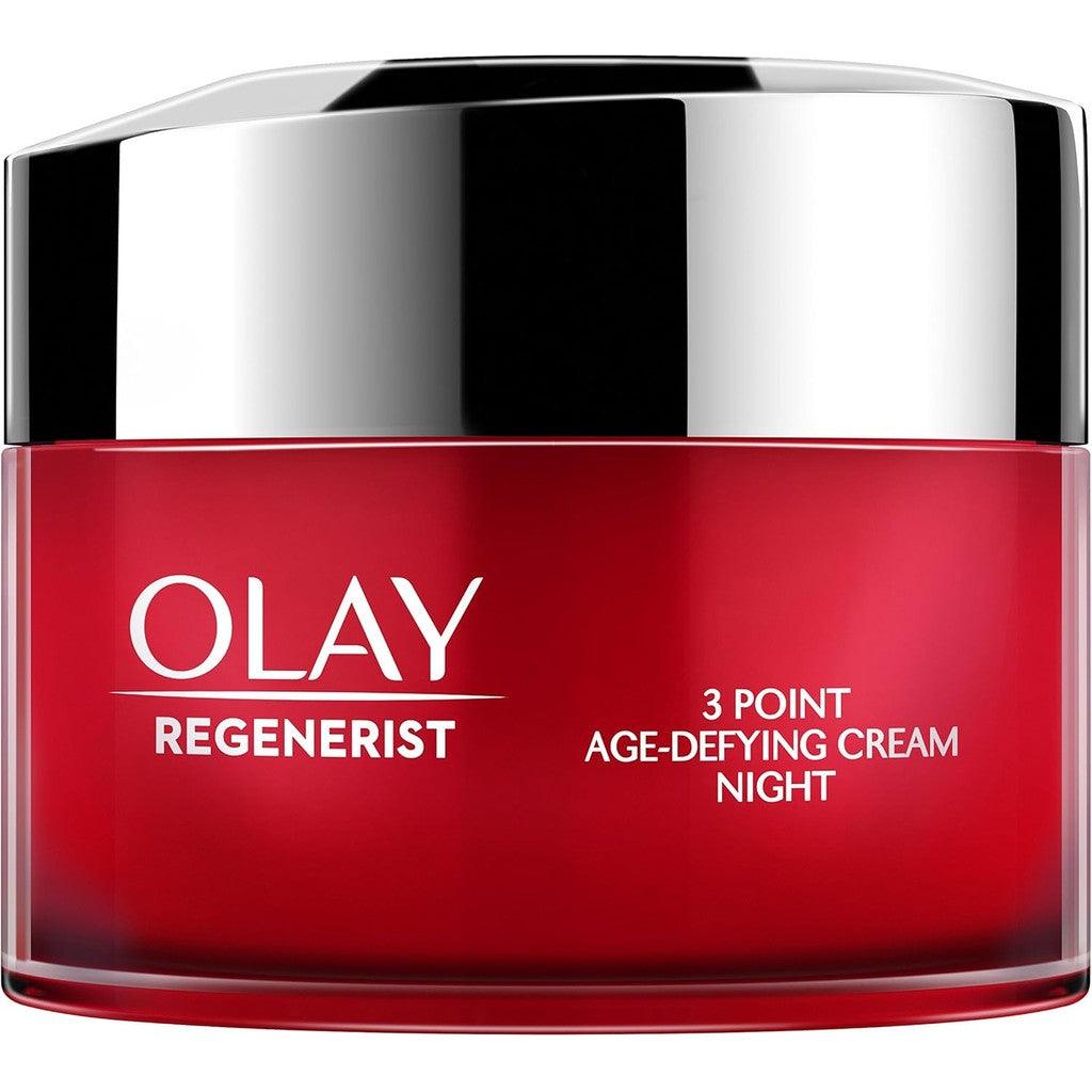 Olay Regenerist 3 Point Firming Anti-Ageing Night Cream Moisturiser, 15 ml