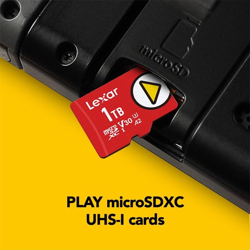 Lexar 1TB PLAY microSDXC Micro SD Card Memory Card, UHS-I, C10, U3, V30, A2, Full-HD & 4K Video, Up To 160/100 MB/s, Expanded Storage