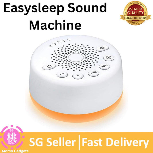 Sound Machine Easysleep Noise Machine with 25 Soothing Sounds and Night Lights with Memory Function 32 Levels of Volume