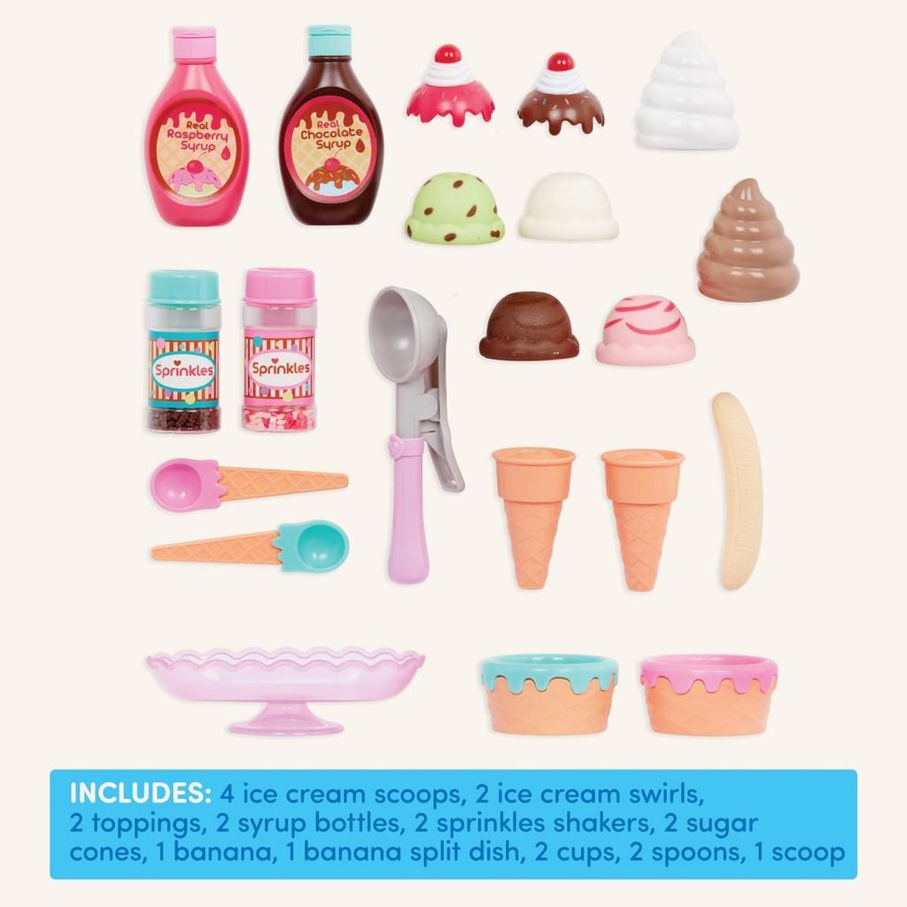 Battat- Play Circle- Toy Food–Ice Cream Set – Kitchen Accessories For Kids- Pretend Play- Sweet Treats Ice Cream Parlour