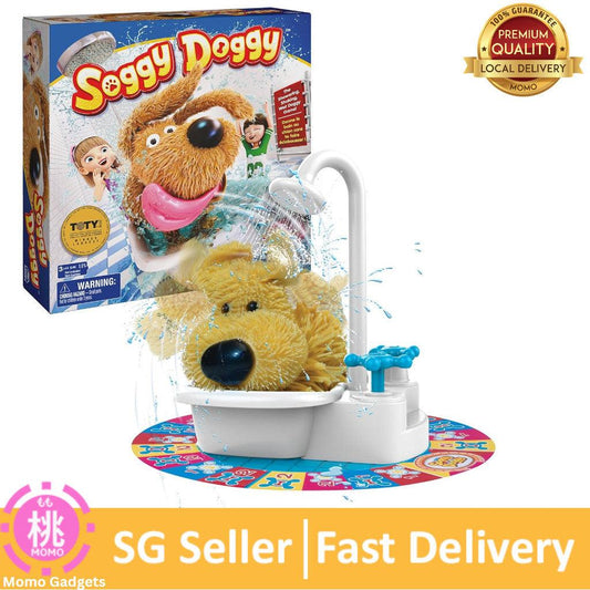 Soggy Doggy, The Showering Shaking Wet Dog Award-Winning Kids Game Board Game for Family Night Fun Games